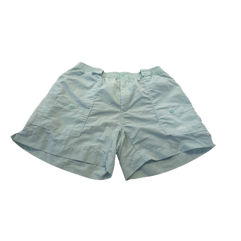 AFTCO Mens Fishing Shorts Size 40 Light Blue